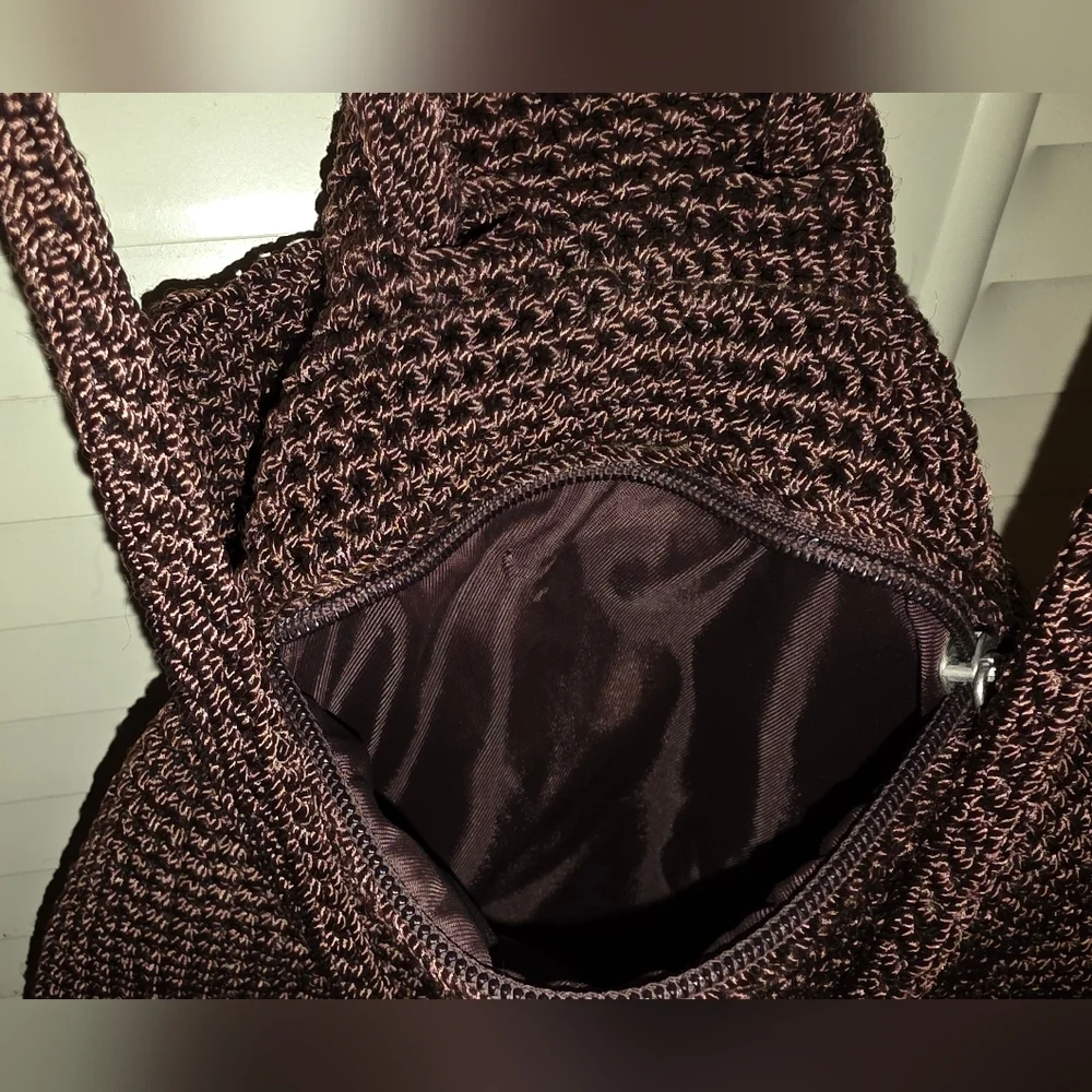 The Sak Elegant Brown Knit Backpack